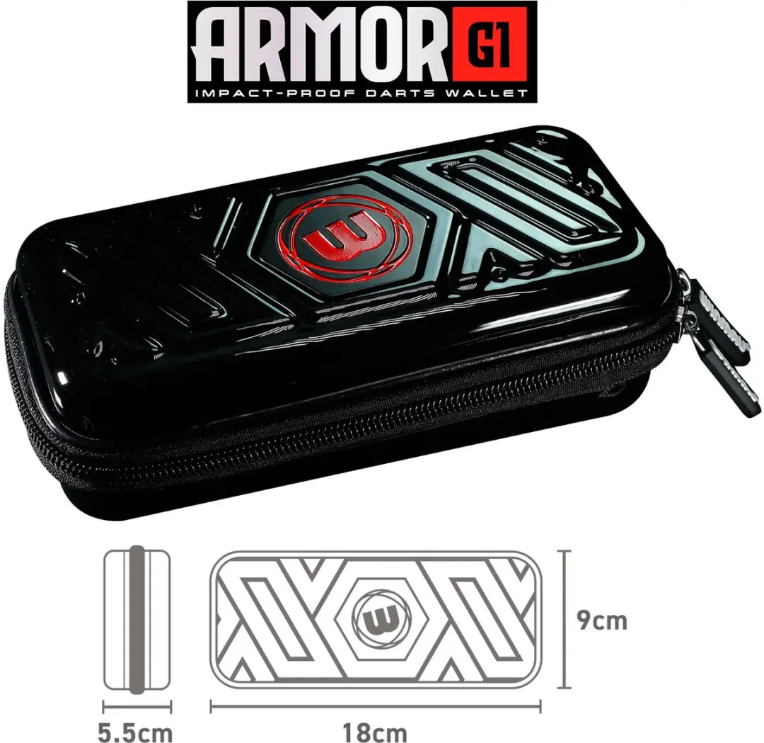 Winmau Armor G1 Black Dart Case - Zwart
