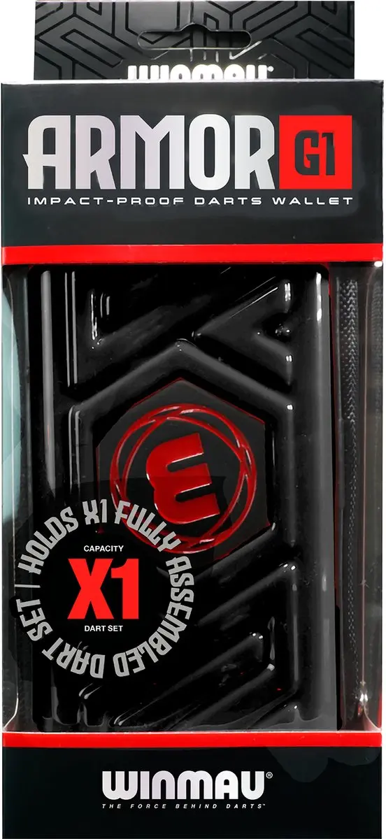 Winmau Armor G1 Black Dart Case - Zwart