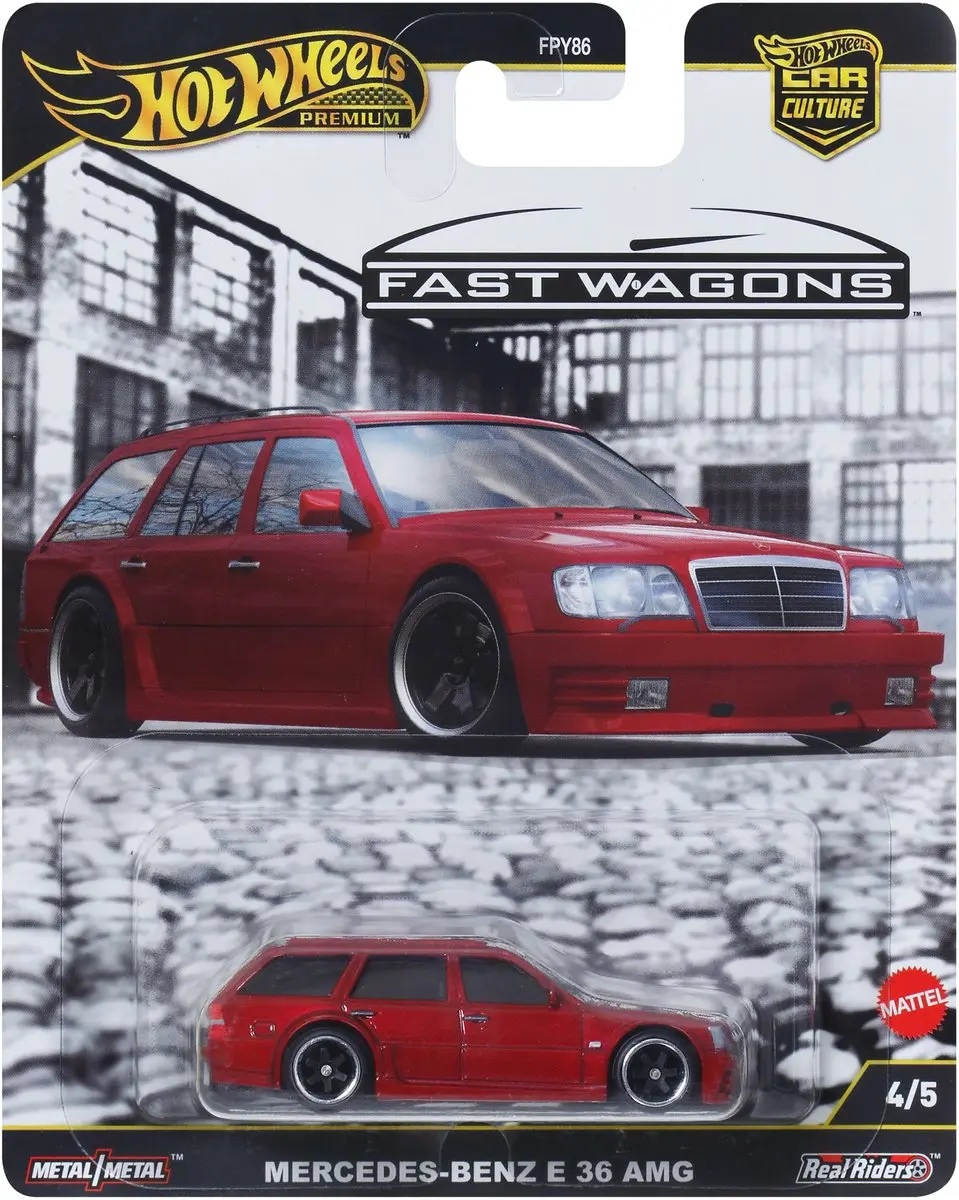 Hot Wheels Premium Autocultuur Fast Wagons Mercedes-Benz AMG Estate JBK69 - 1:64 - Rood
