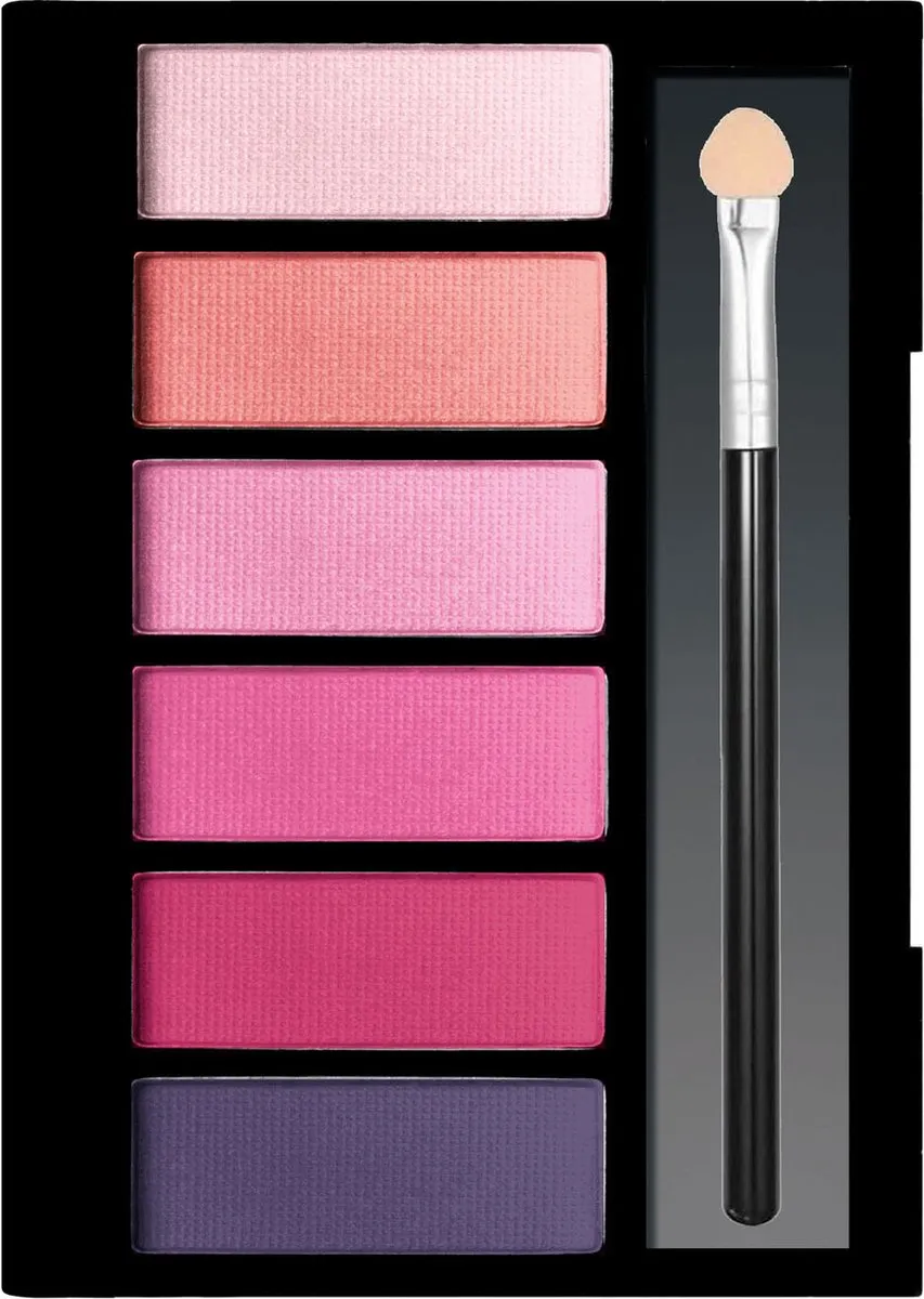 Clementoni Crazy Chic Oogschaduw Palet Pink Power - 6 Glanzende Kleuren