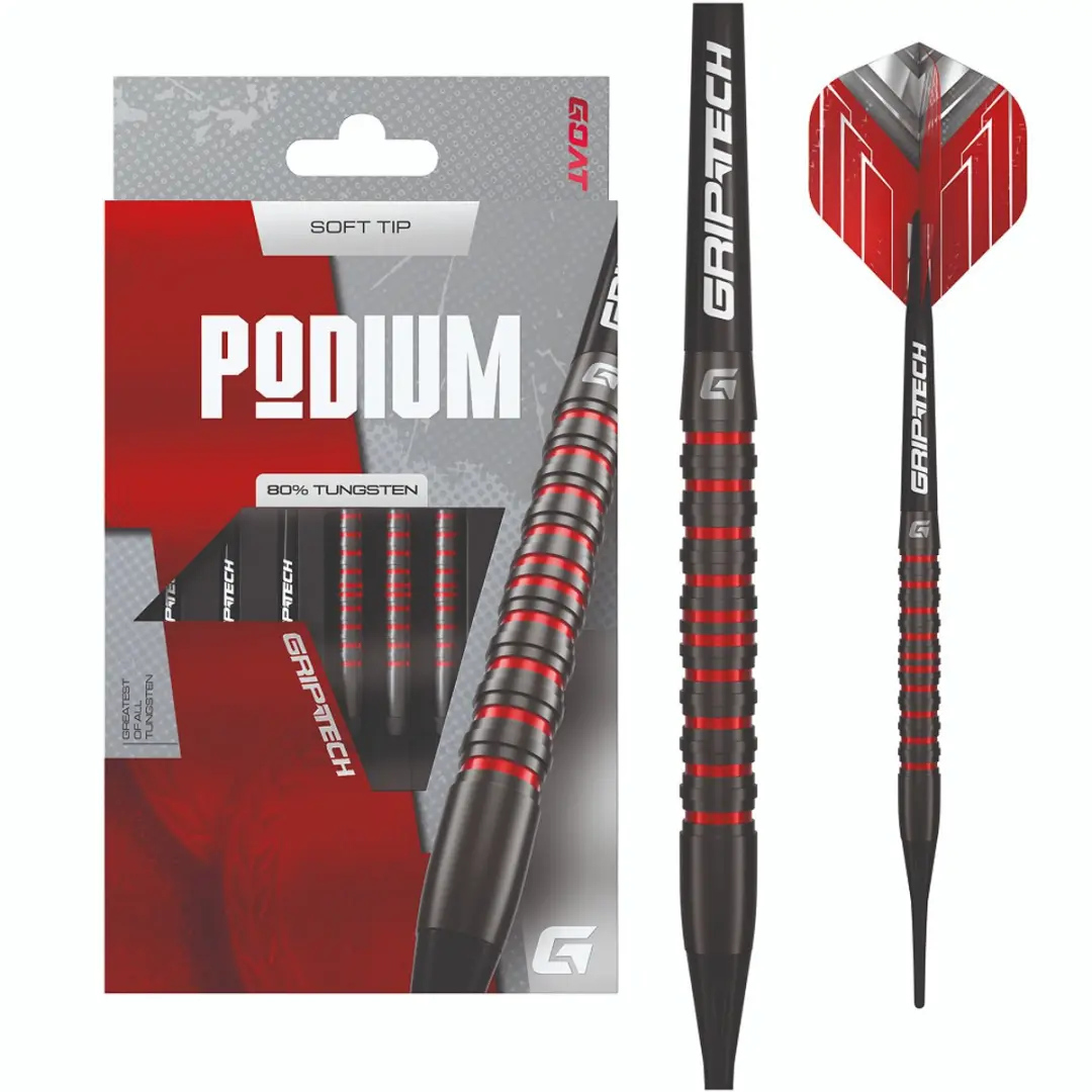 goat Podium Black Red 80% Darts