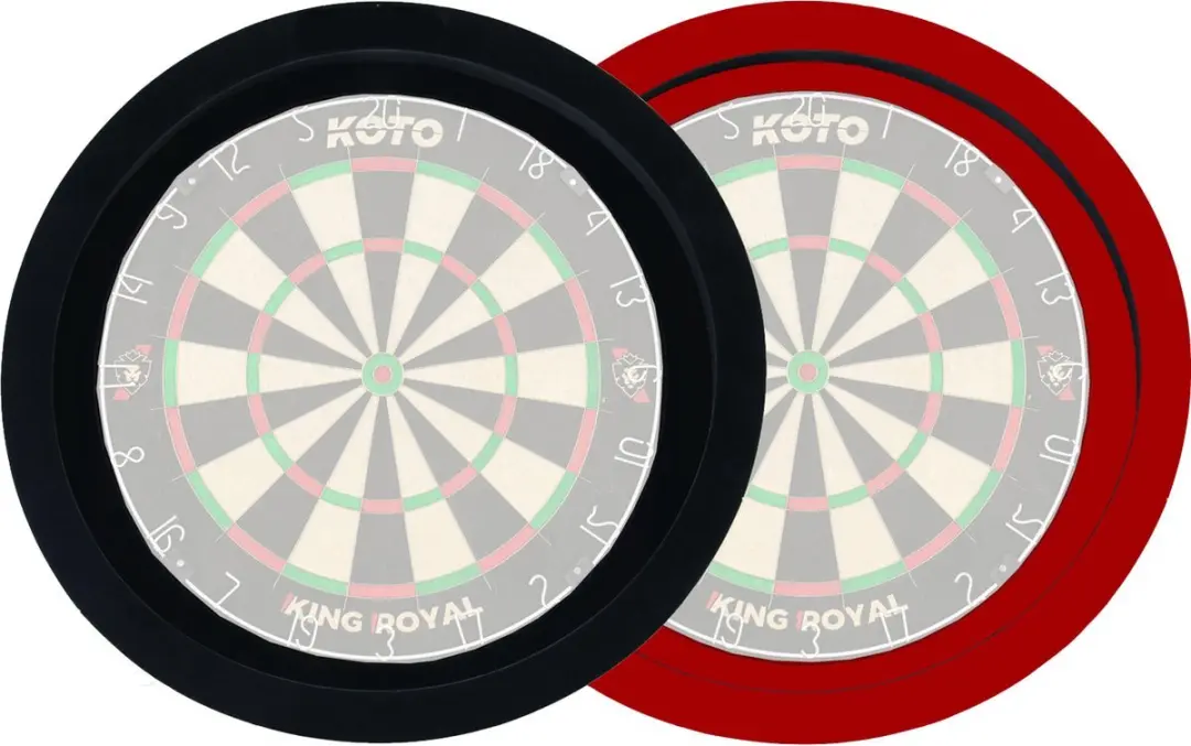 XQMax Dartbordring 60cm LED-verlicht Zwart