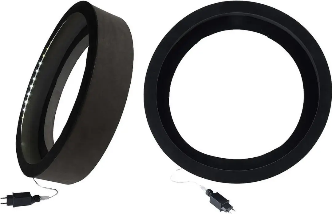 XQMax Dartbordring 60cm LED-verlicht Zwart