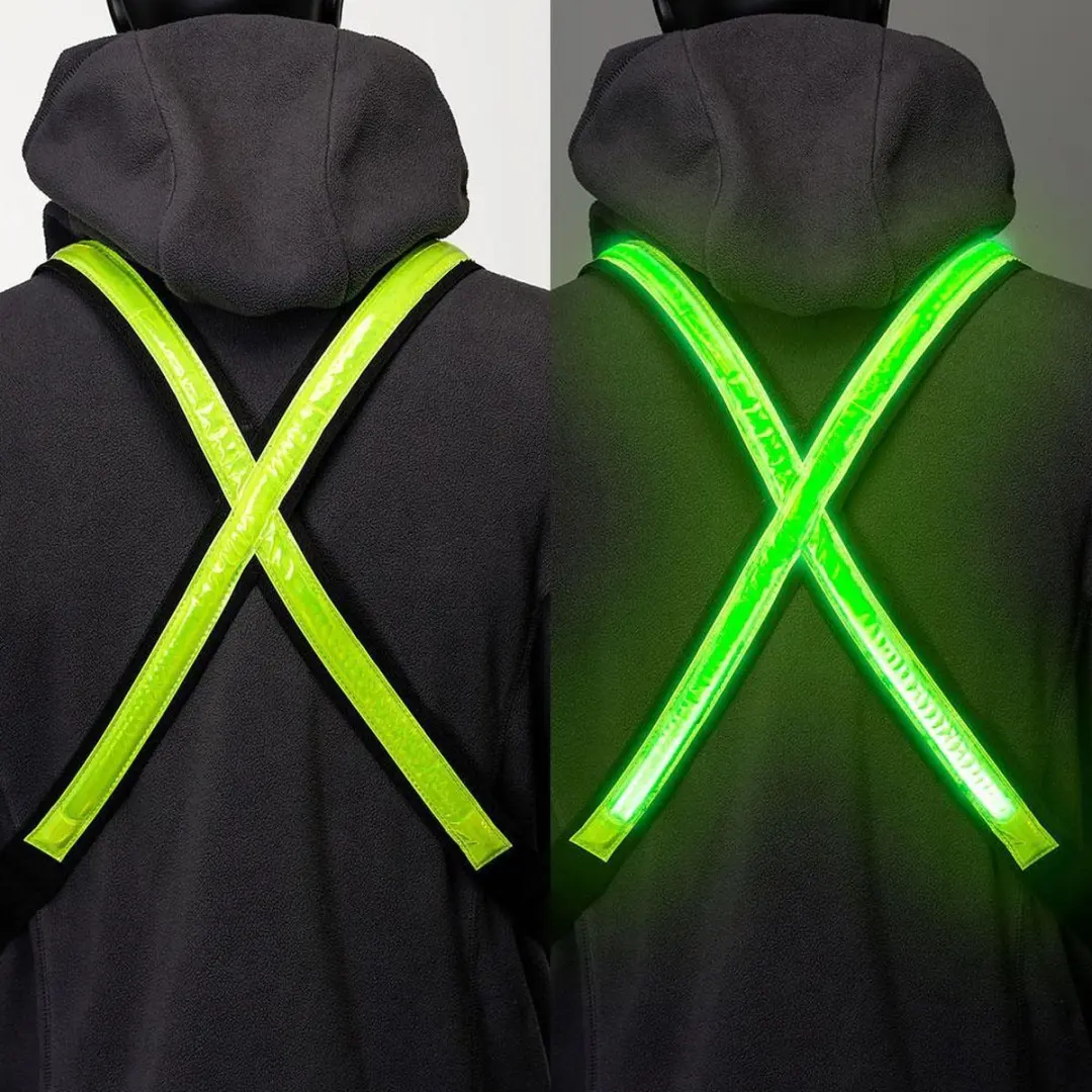 Easypix StreetGlow LED Veiligheidsvest - Neon groen