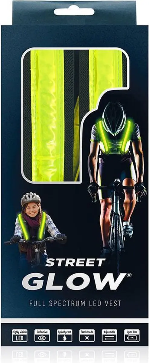 Easypix StreetGlow LED Veiligheidsvest - Neon groen