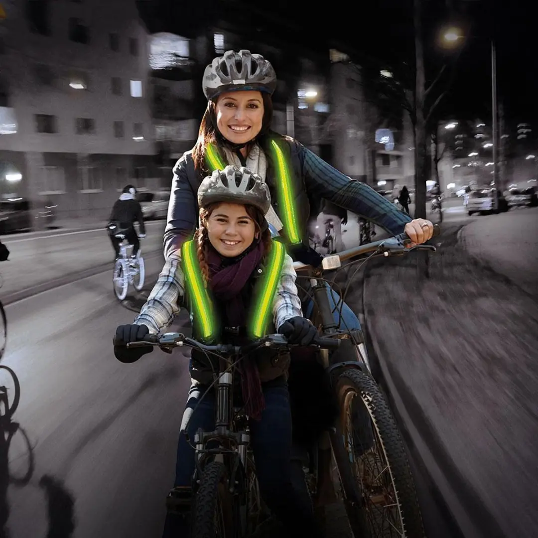 Easypix StreetGlow LED Veiligheidsvest - Neon groen
