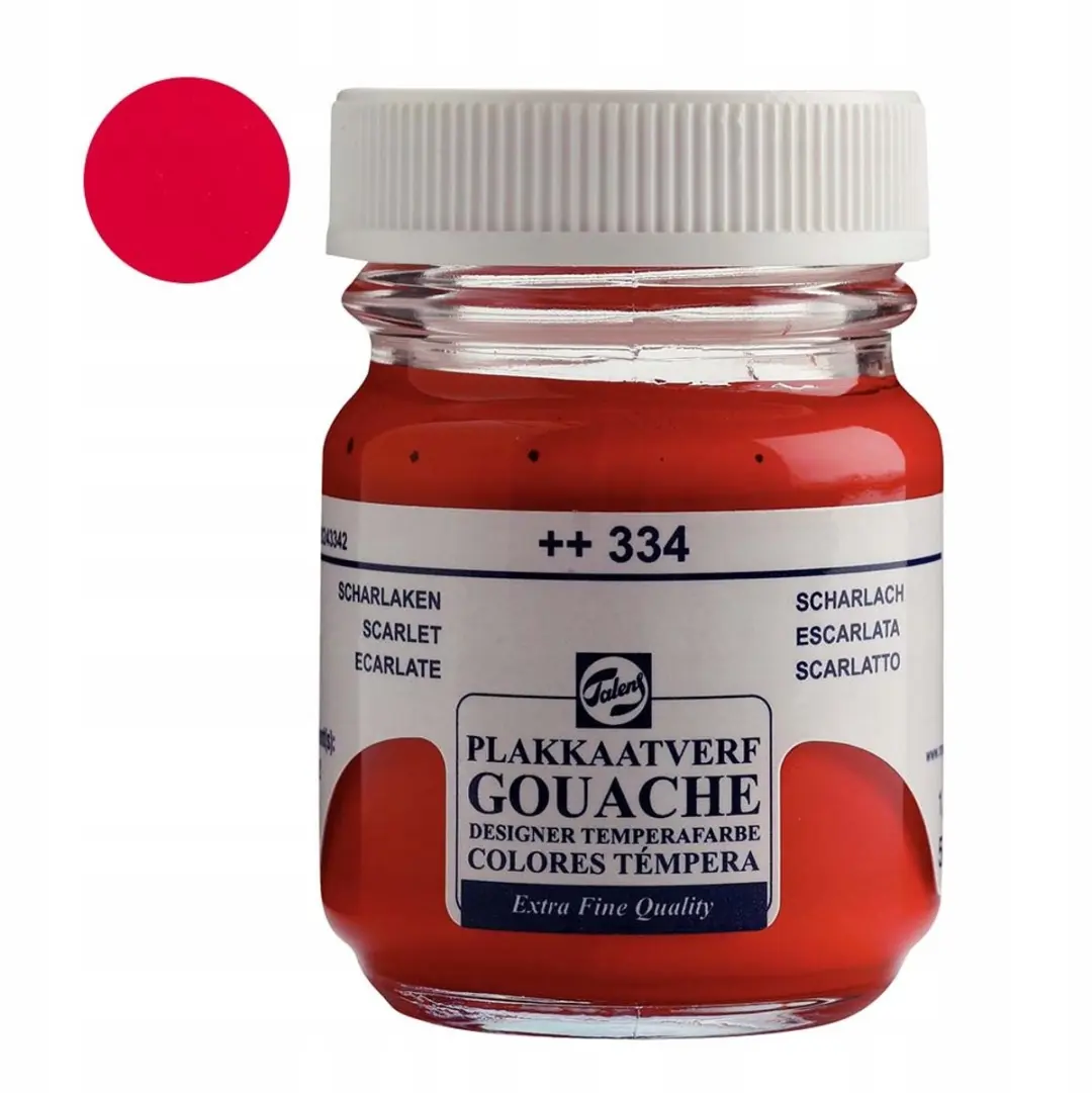 Royal Talens Gouache Verf 334 Scarlet Rood 50ml