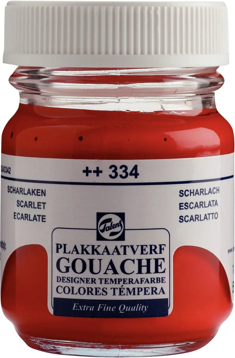 Royal Talens Gouache Verf 334 Scarlet Rood 50ml