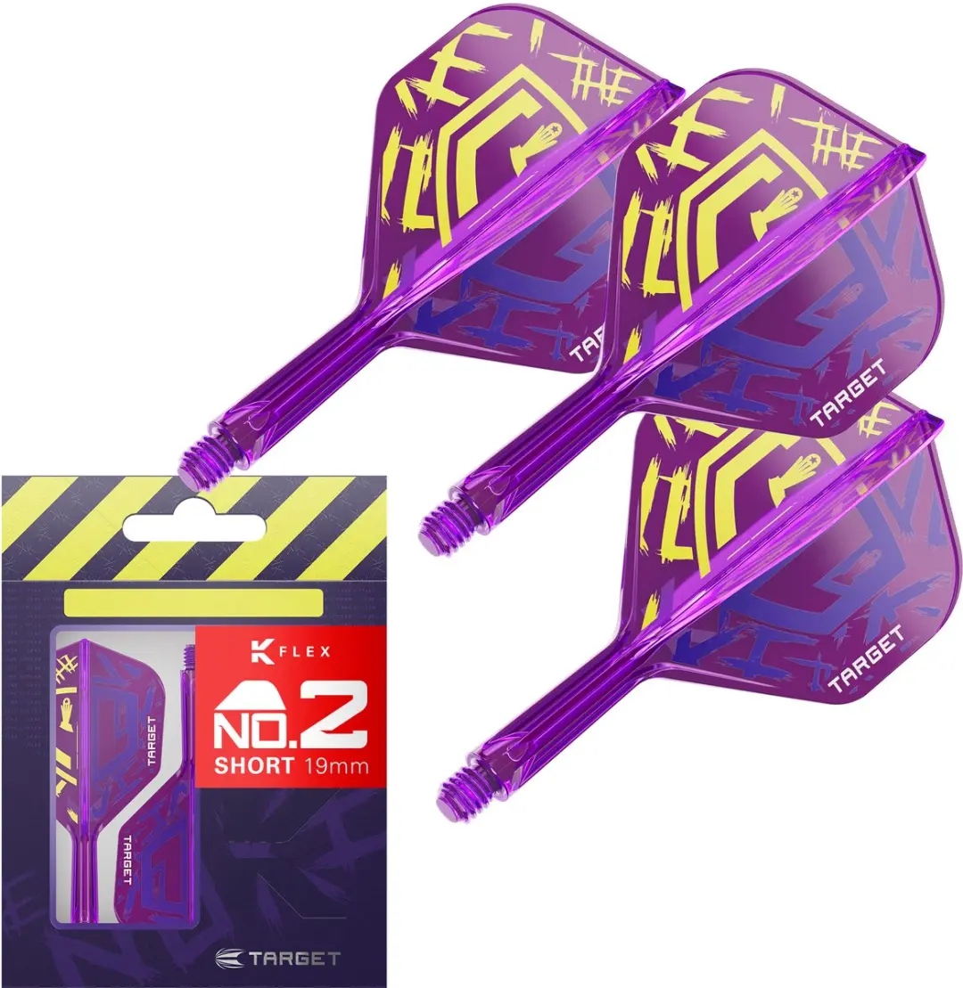 Target Darts Luke Littler World Champion K Flex Flights & Shaft Systeem - 3 Stuks