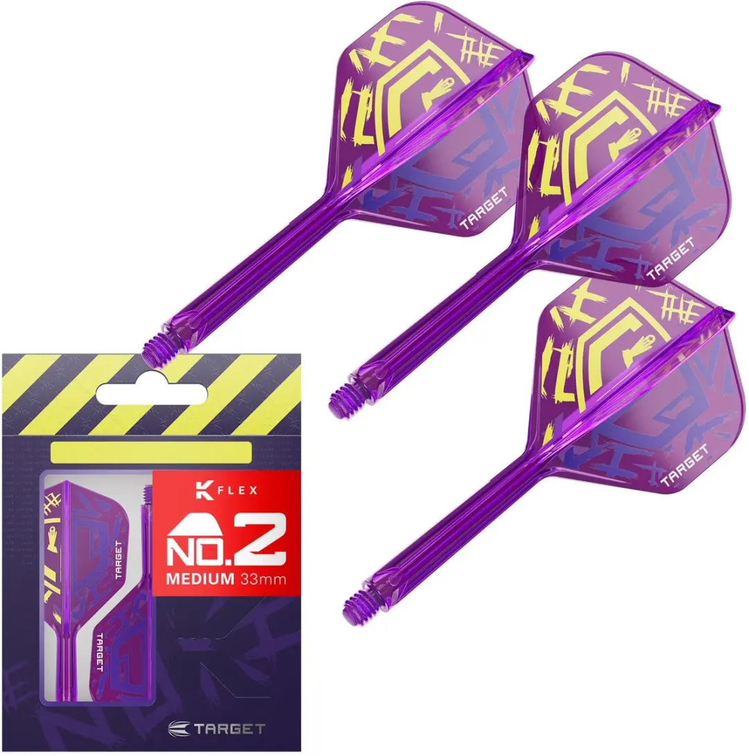 Target Darts Luke Littler World Champion K Flex Flights & Shaft Systeem - 3 Stuks