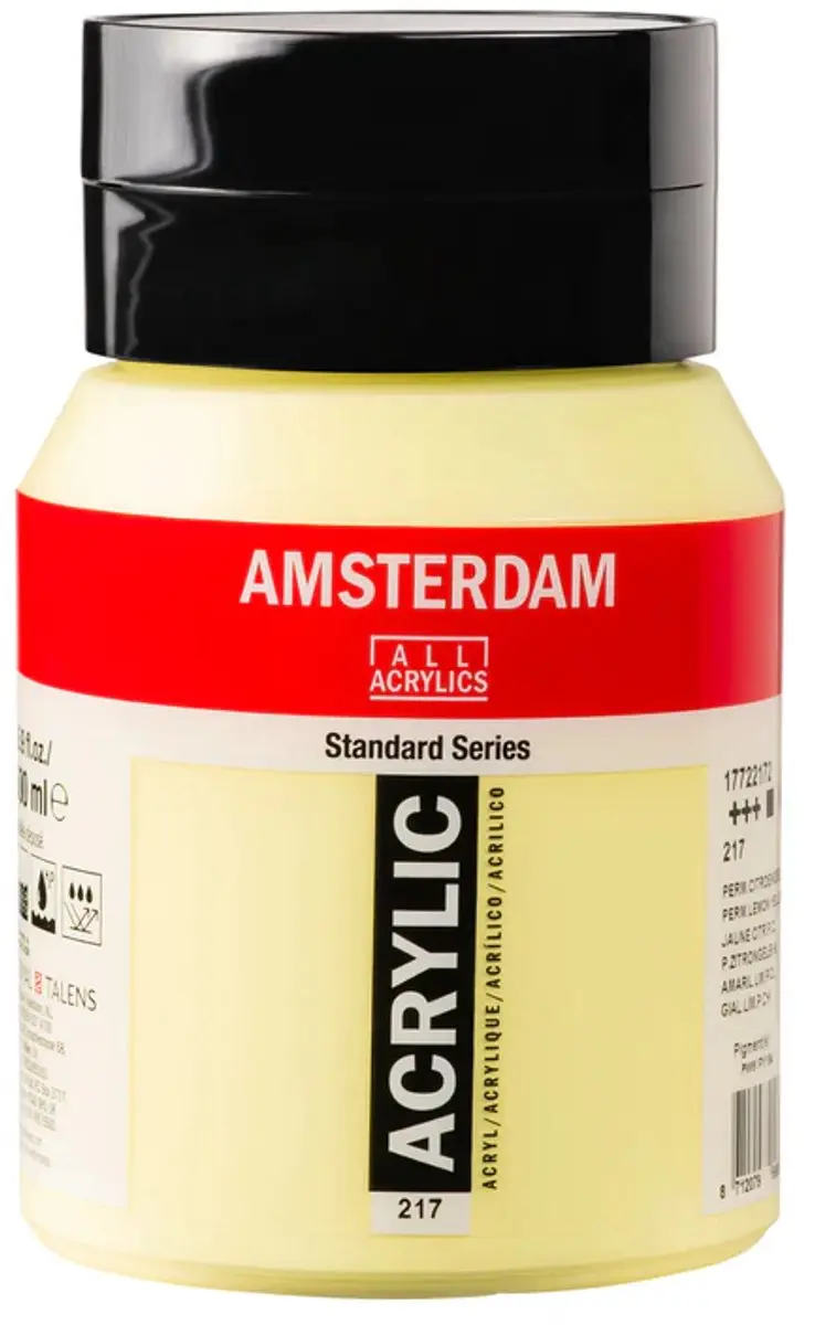 Amsterdam Standard Acrylverf Permanentcitroengeel Licht 500ml