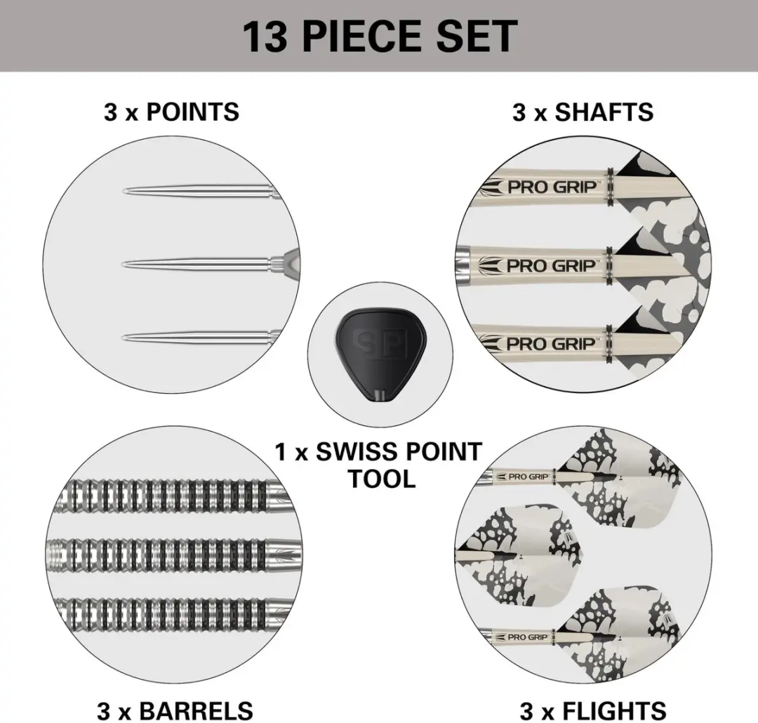 Target Darts EXO Edition Barrel 01 - 3 Stuks - Swiss Point Technologie