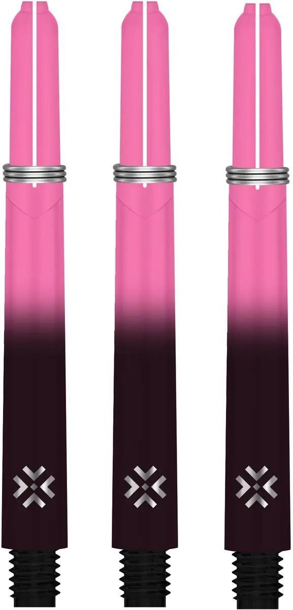 Bullet Shafts 28mm - 3 Stuks - Zwart Roze