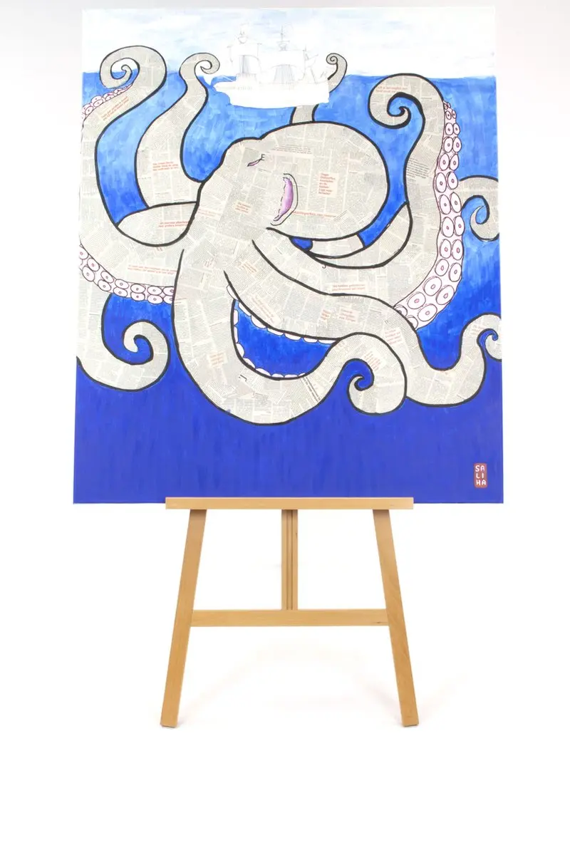 Kangaro Ezel Driepoot Beukenhout - 61x151x90cm