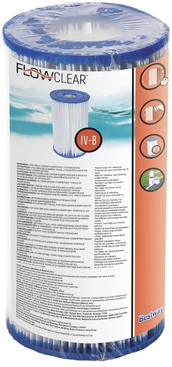 Bestway Flowclear Type IV Filterpatroon 9.463L