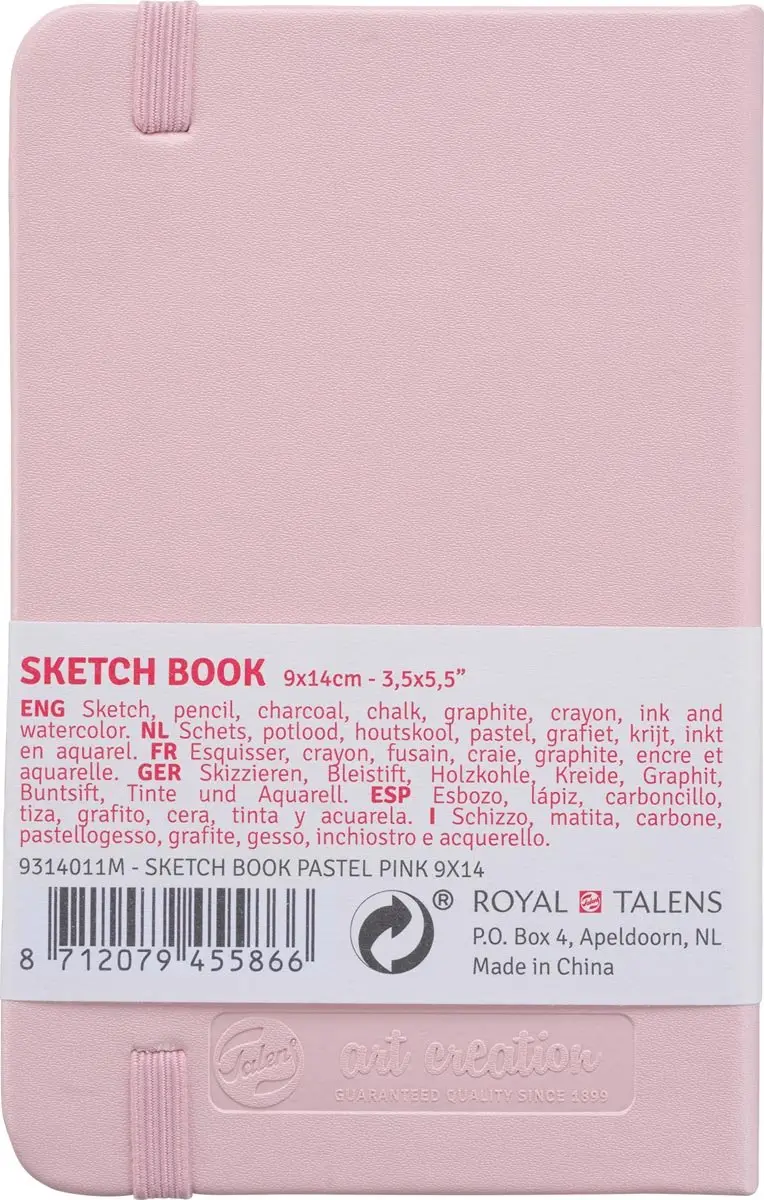 Talens Schetsboek Meerkleurig 9x14cm 80 Vel - 140gr