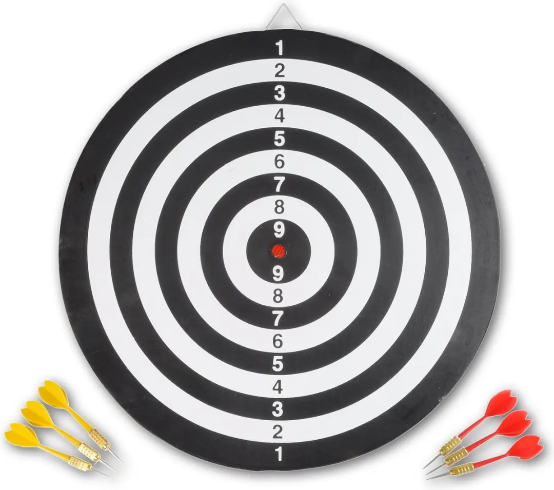 Longfield Darts Dartbord 43cm - 6 Pijlen 065000