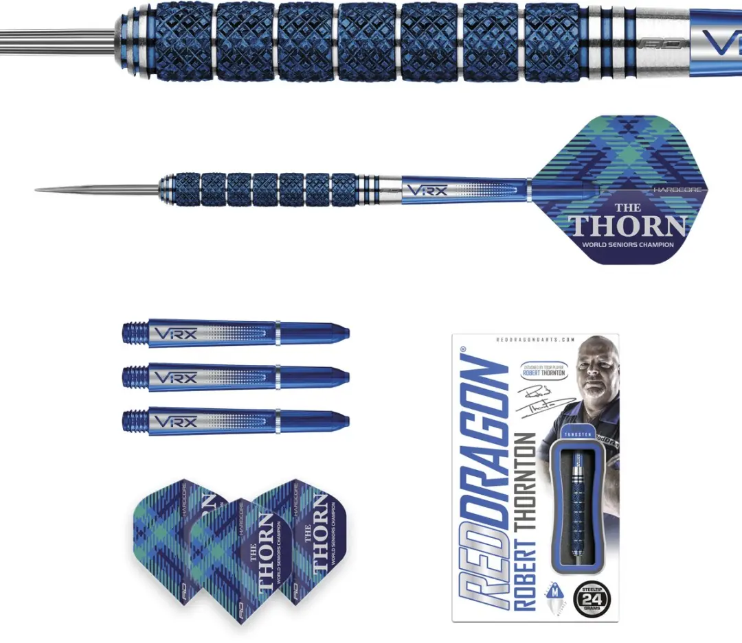 Red Dragon Robert Thornton Seniors World Champion Cobalt SE Dartpijlen - 3 Stuks