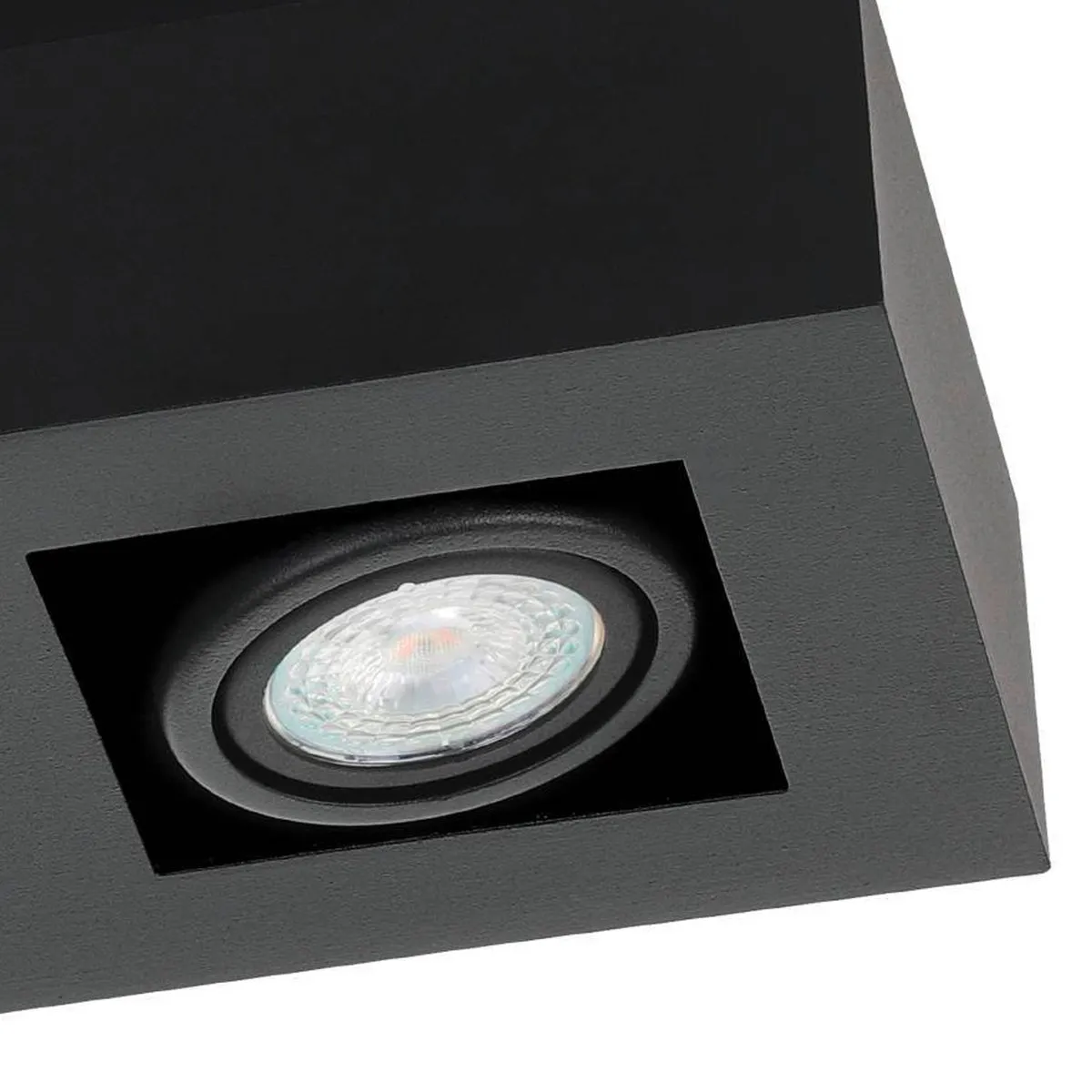Eglo Mendoza Opbouwlamp GU10 - 3x Warm Wit 3000K - Zwart