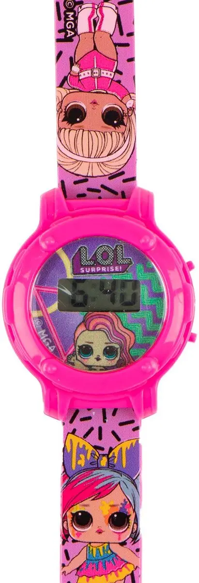 LOL Surprise! Meisjeshorloge - 23cm - Paars/Rozeroze