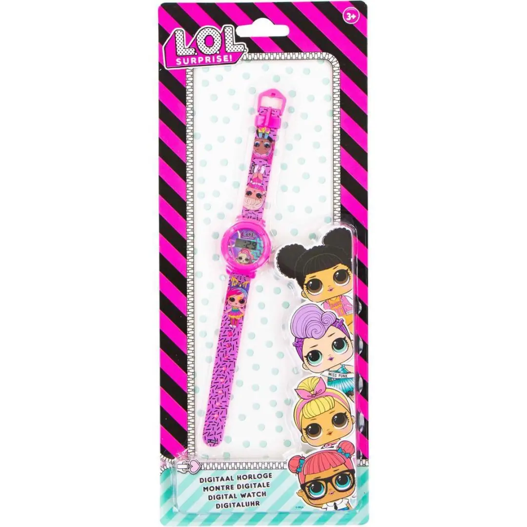 LOL Surprise! Meisjeshorloge - 23cm - Paars/Rozeroze