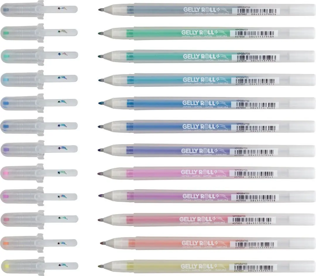 Sakura Stardust Set Gelpennen - 12 Stuks - Multicolor