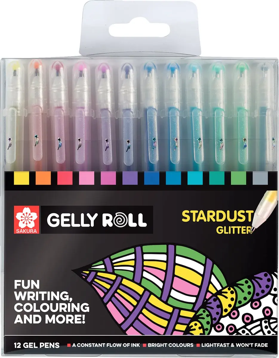 Sakura Stardust Set Gelpennen - 12 Stuks - Multicolor