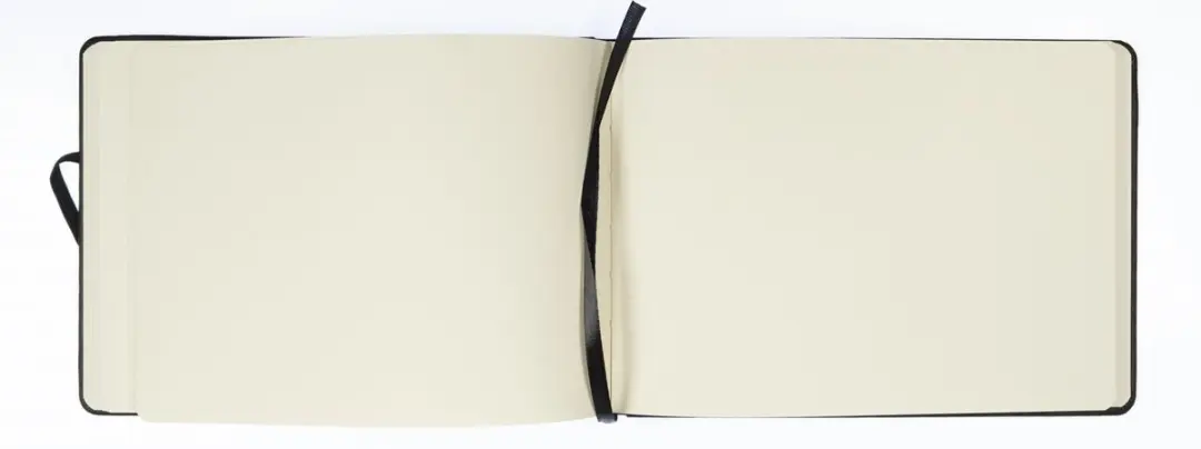 Kangaro K-861230 Schetsboek A5 Landscape - Zwart - PU Hardcover