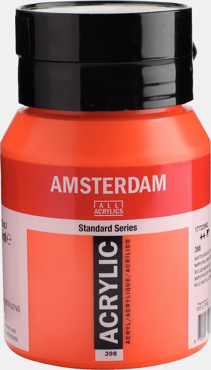 Amsterdam Standard Acrylverf 500ml - 398 Naftolrood Licht