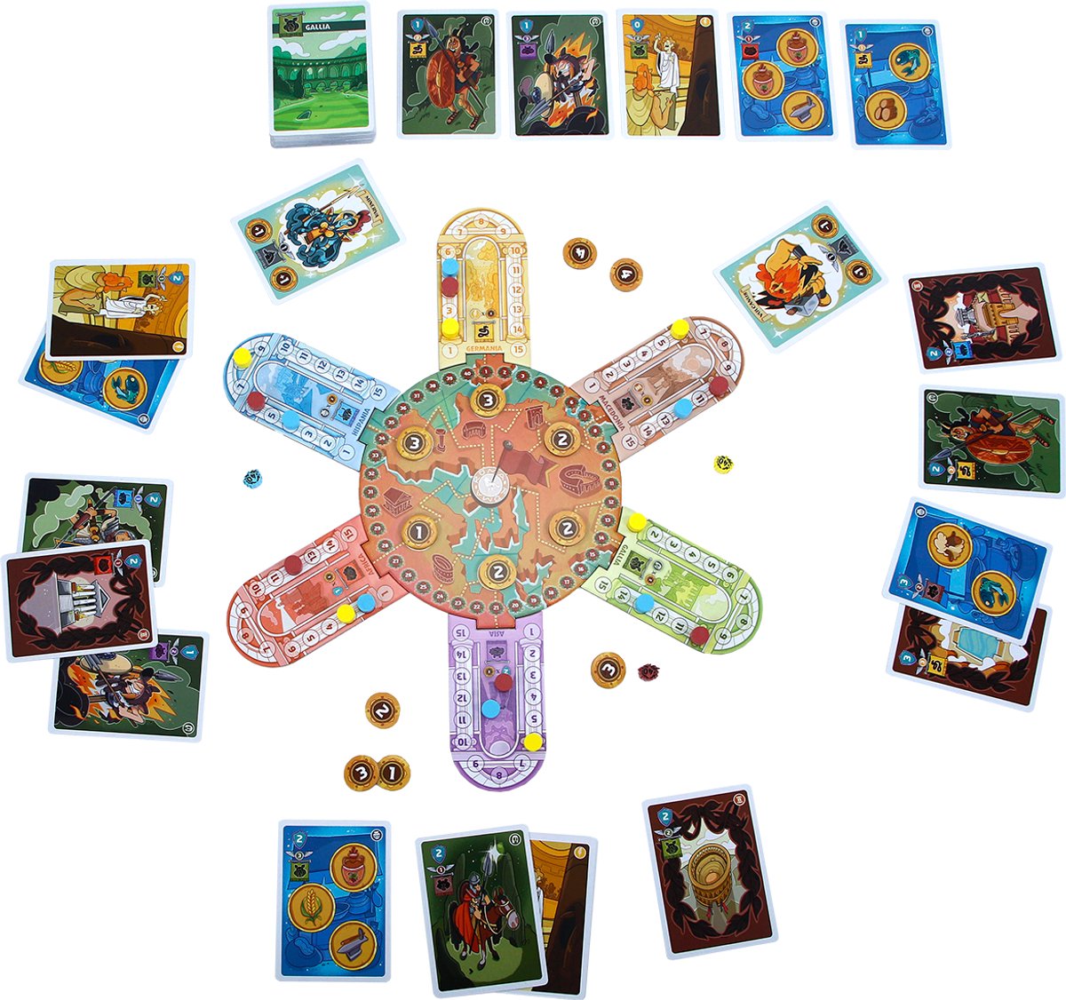 Quorum - strategisch bordspel - makkelijke spelregels - originele combinatie van bord- en kaartspel