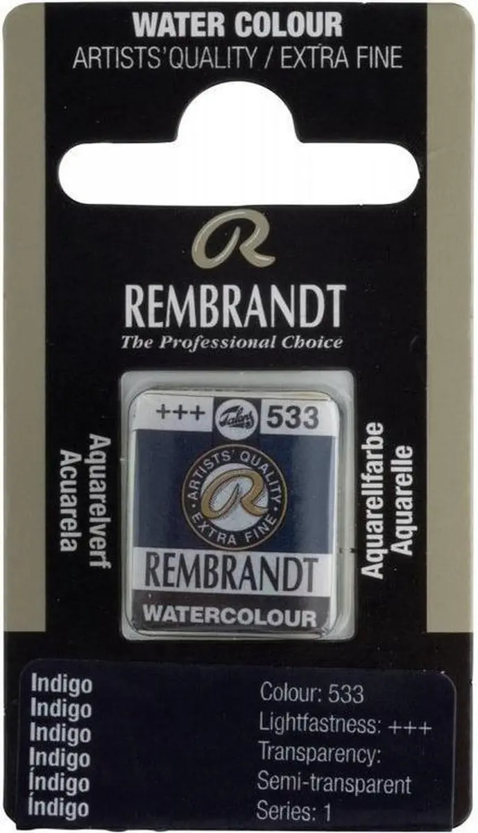 Rembrandt Watercolor Napje Indigo 533