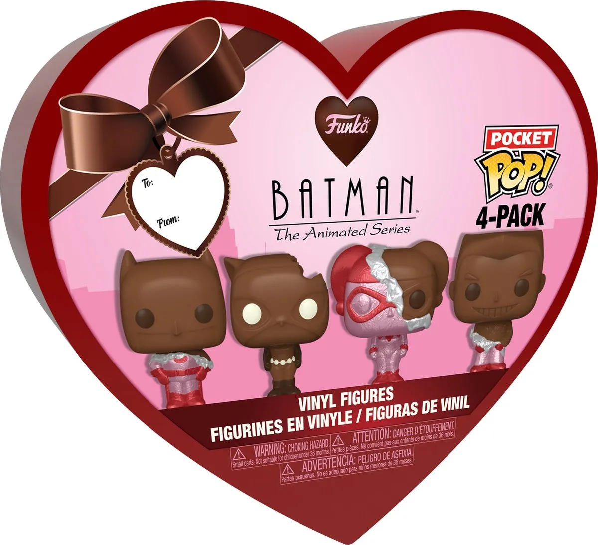 Funko Pocket Pop! DC Comics Valentines Chocolate Box - 4 Stuks