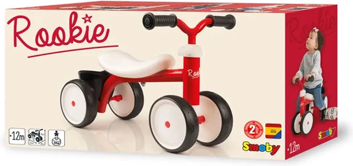 Smoby Rookie Loopauto Rood - 10 Inch