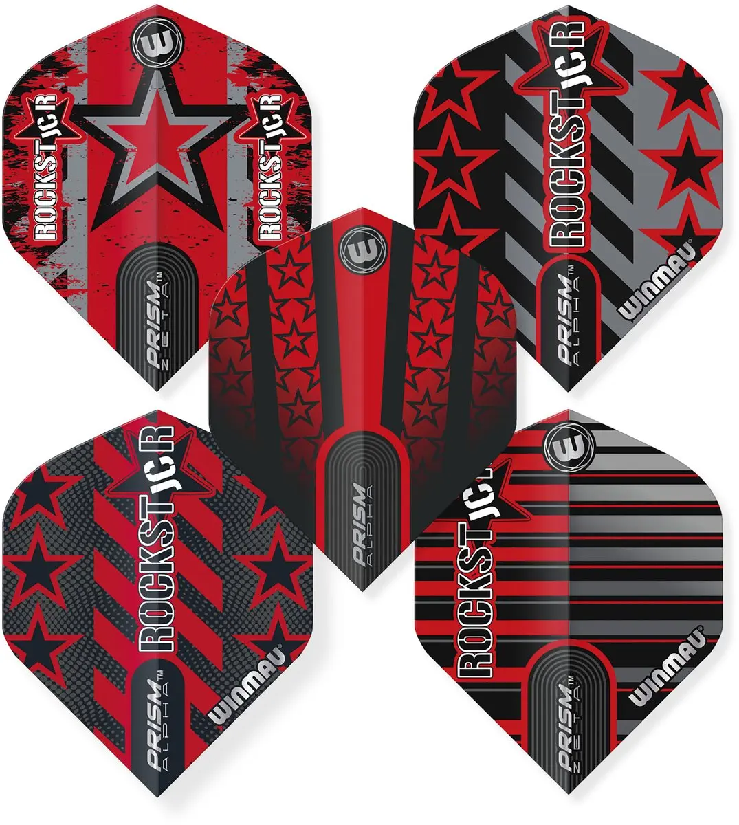 Winmau Joe Cullen Prism Flight Collection Dart Flights - 3 Stuks - Multi