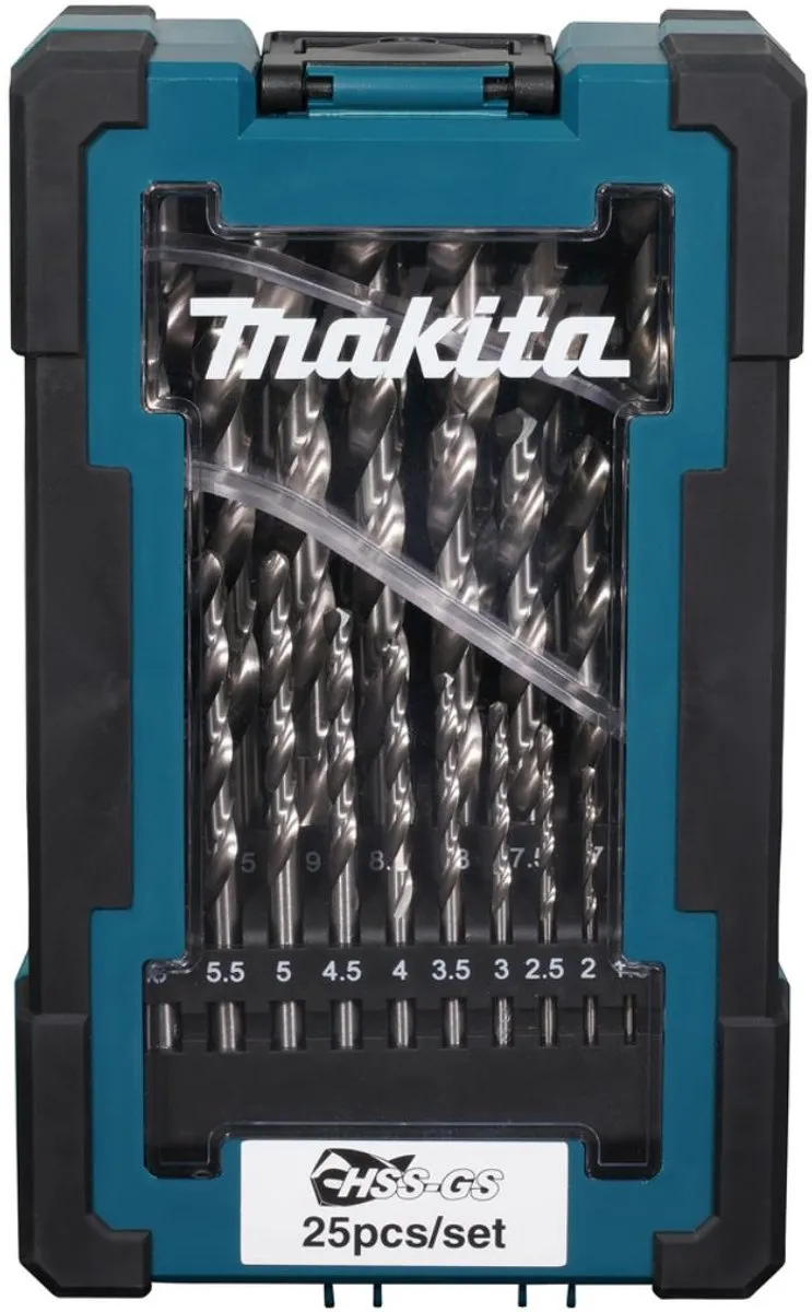 Makita HSS-GS Metaalboren Set 25-delig - 1-13mm