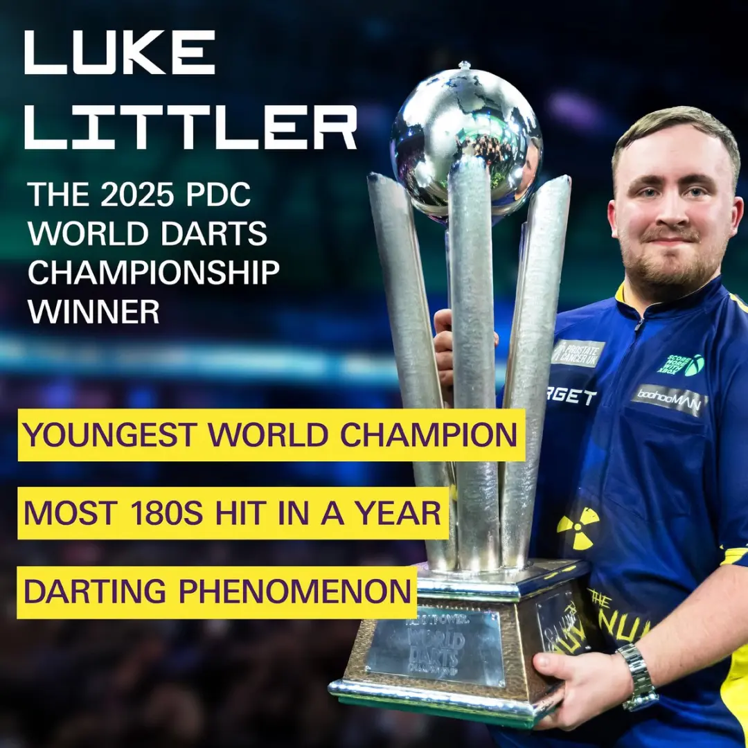 Target Darts Luke Littler World Champion K Flex Flights & Shaft - No.2 Paars/Geel - 3 Stuks