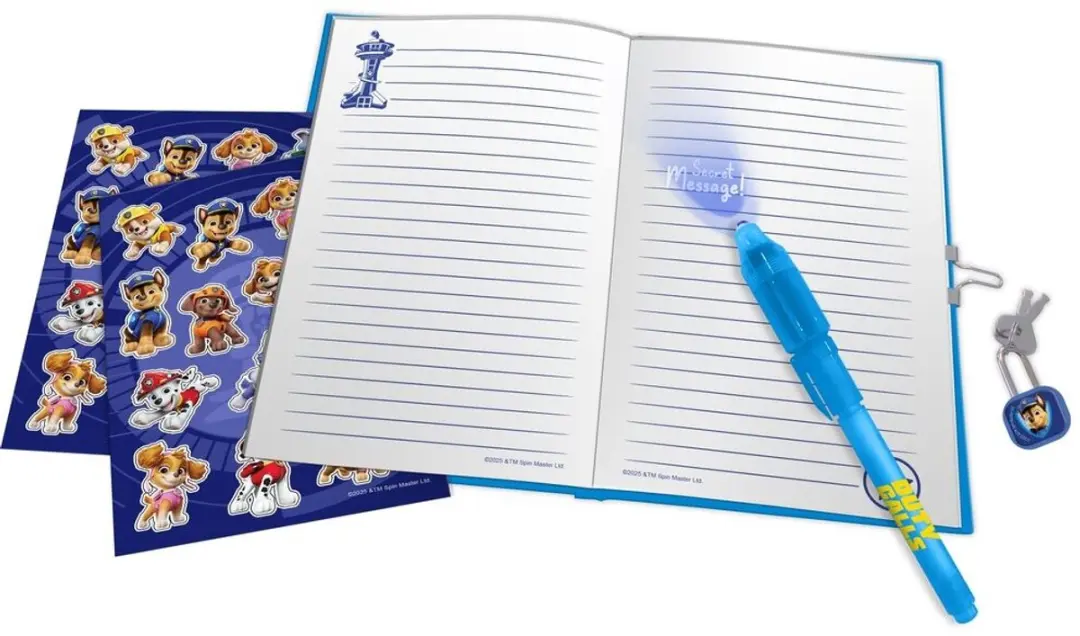 PAW Patrol Geheim Dagboek met Magische Pen - Blauw