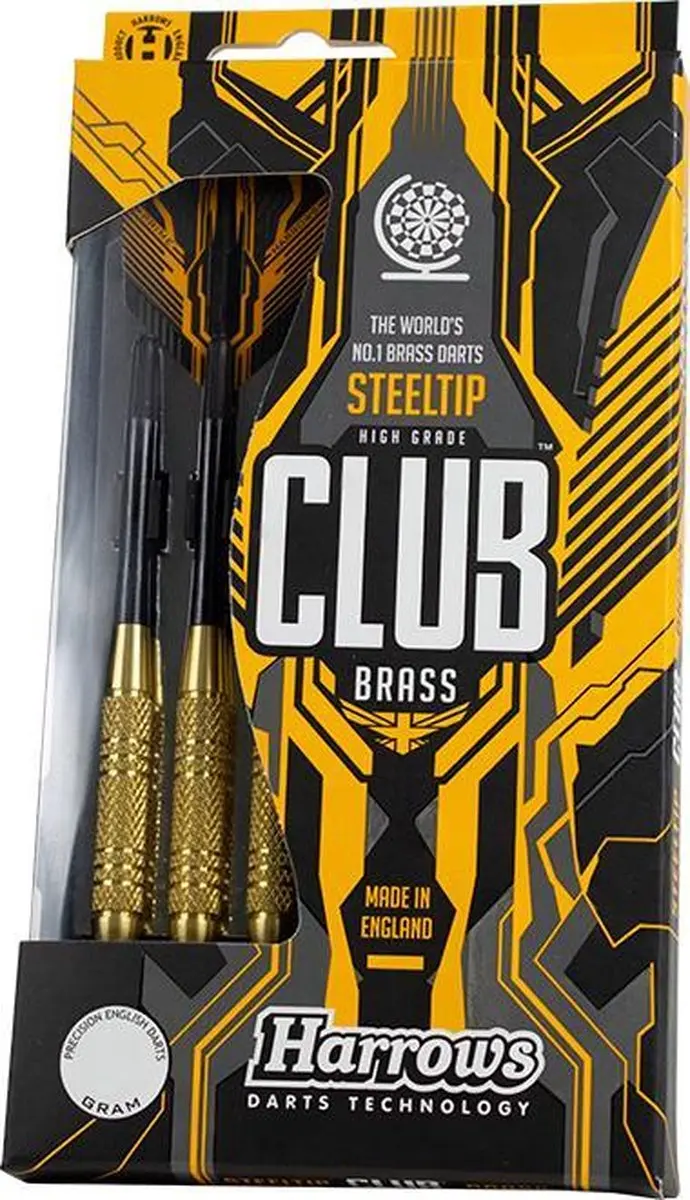 Harrows Club Brass 18Gk - 3 Stuks - Zwart