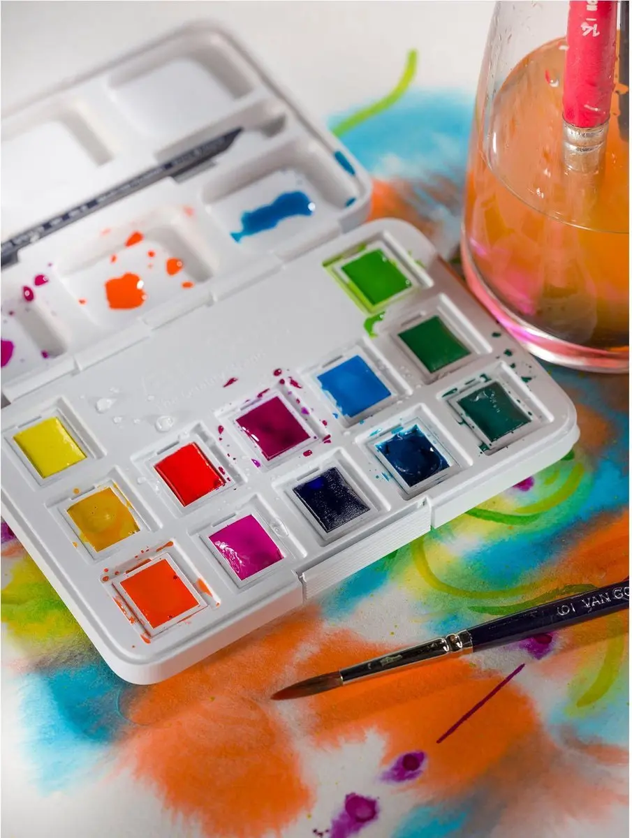 Van Gogh Aquarelverf Pocket Box - 12 Kleuren 12ml