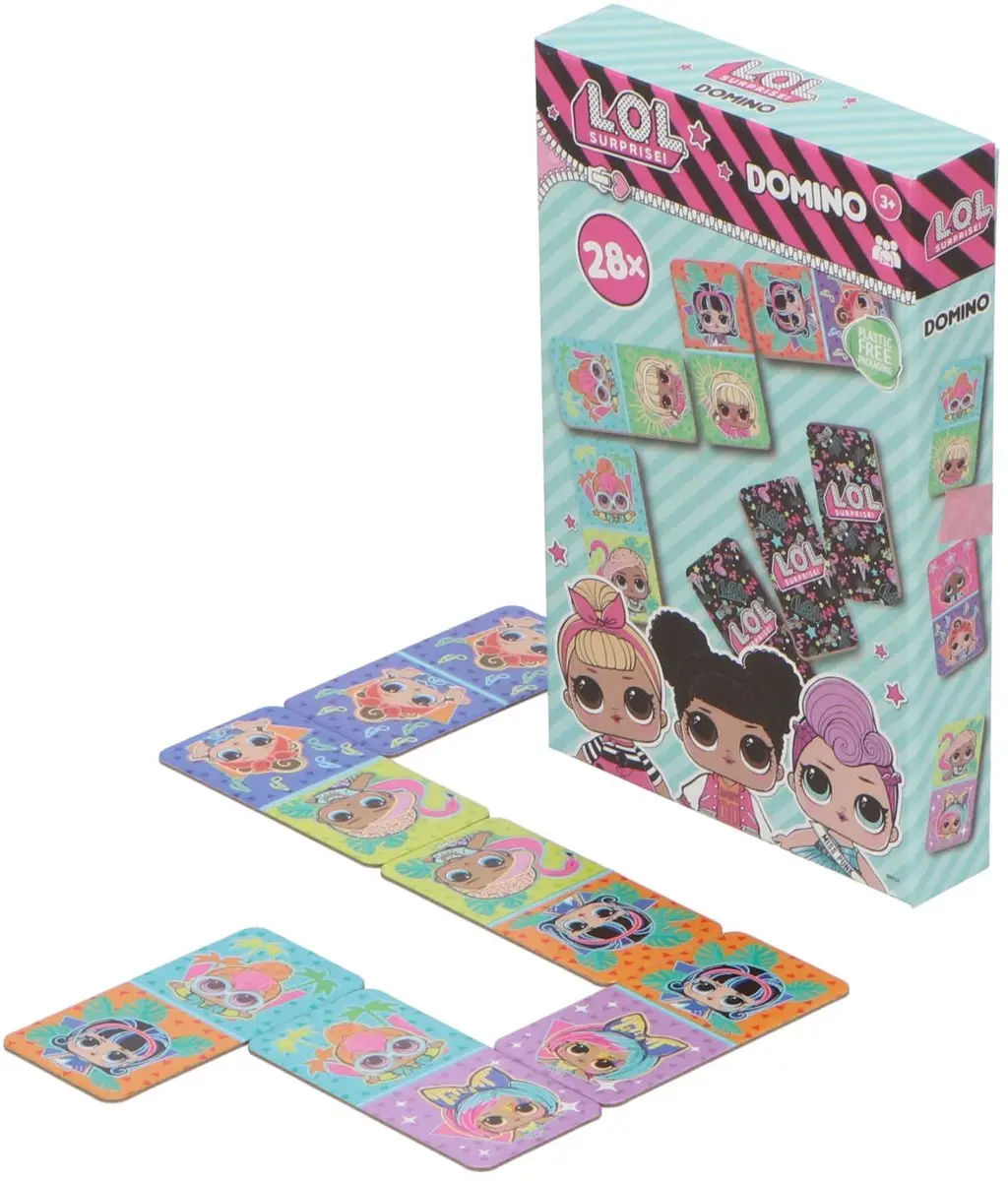 LOL Surprise! Domino LL07007 - Roze/Paars/Blauw/Glitter/Zwart