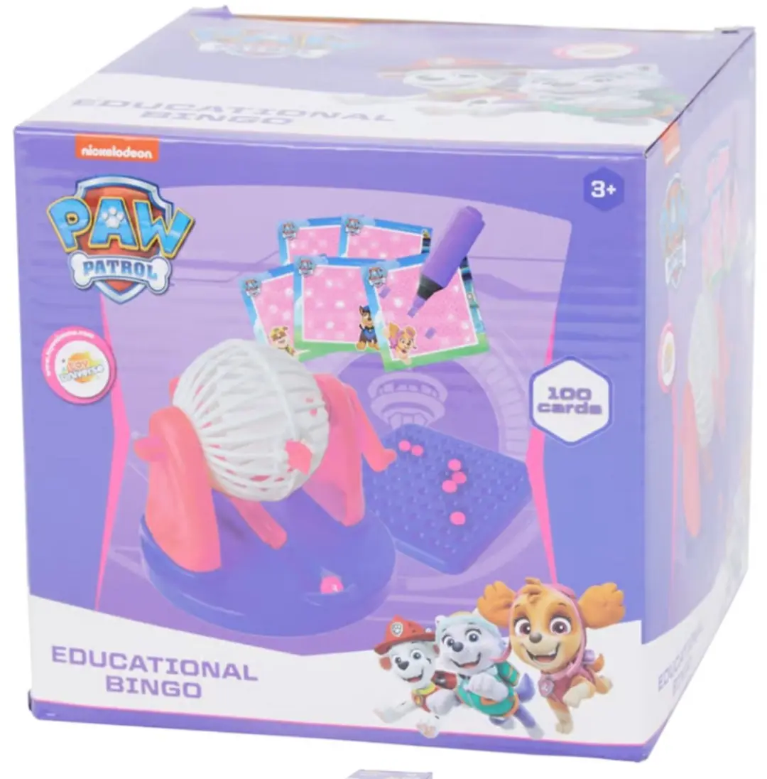 PAW Patrol Educatieve Bingo - 100 Kaartjes - Blauw