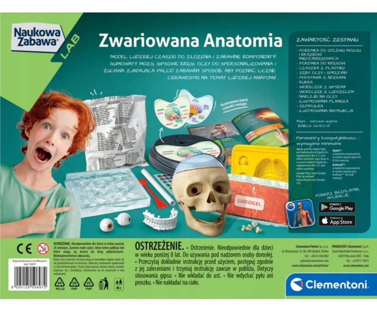 Clementoni Zwariowana Anatomie Experimenteerkit - afbeelding 2 van 4