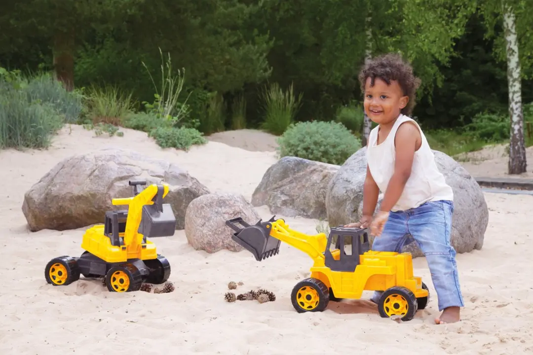 Lena GIGA TRUCKS SM02217 Excavator - 70cm - Multikleur