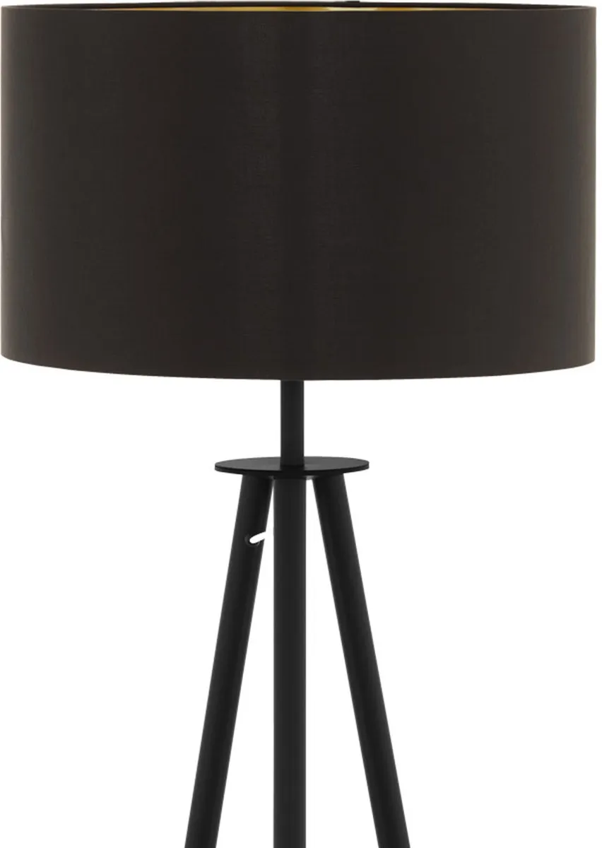 Eglo Bidford Vloerlamp E27 - Bruin