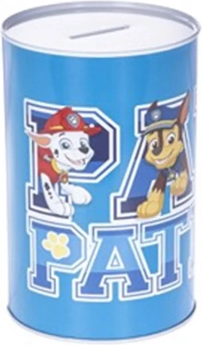PAW Patrol Spaarpot Metaal - Kleurenmix