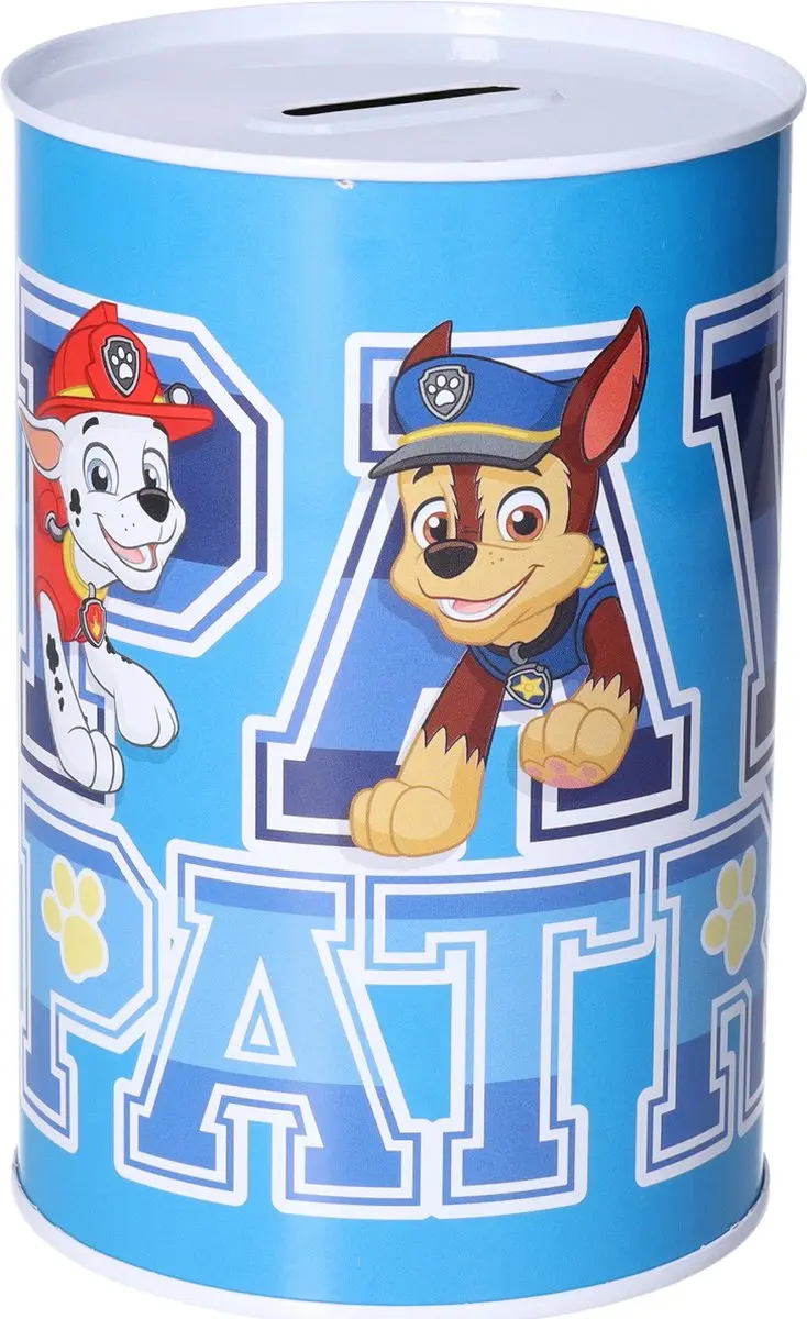 PAW Patrol Spaarpot Metaal - Kleurenmix