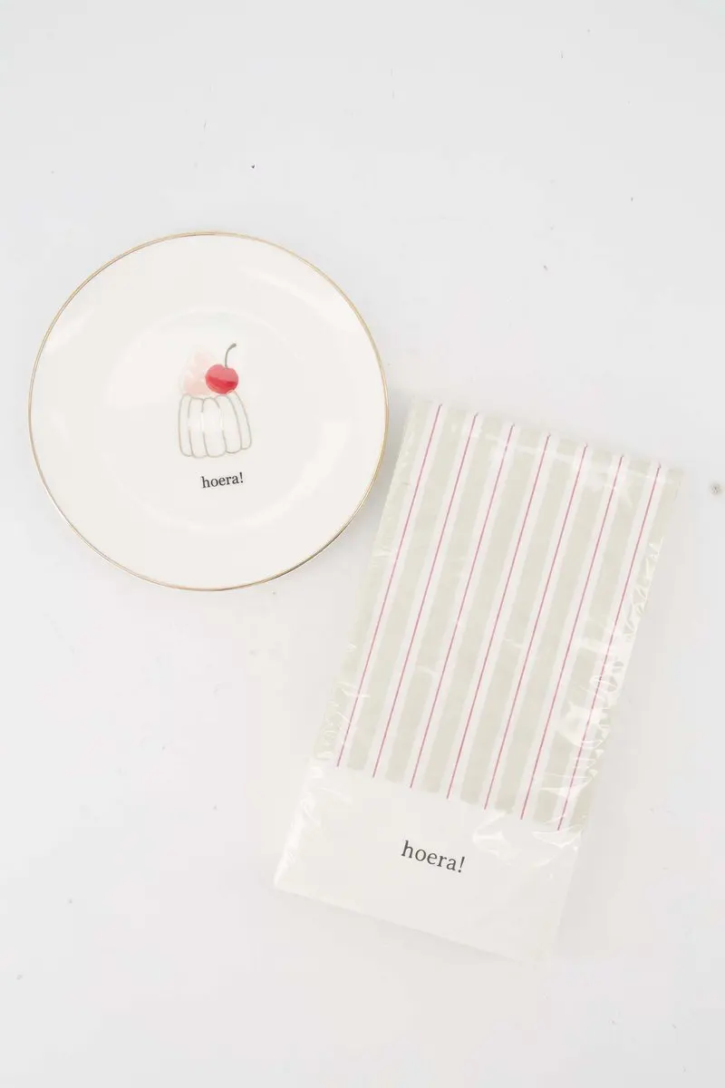 Zusss Cadeauset Gebaksbordje & Servetten