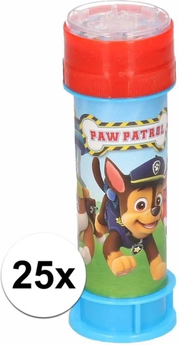 PAW Patrol Bellenblaas - 25 Stuks - Multi