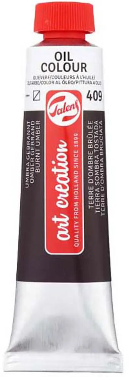Talens Olieverf Tube 40ml Omber Gebrand 409