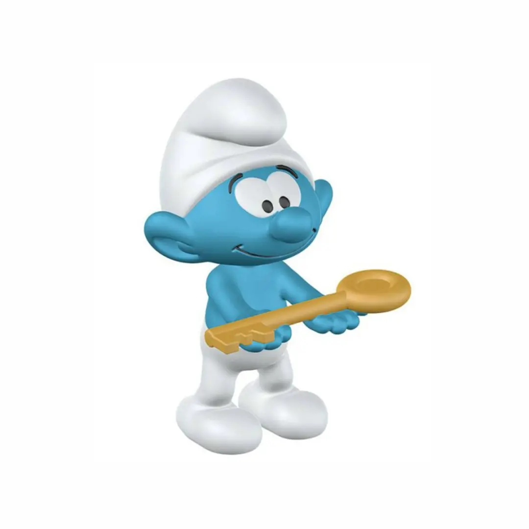 Schleich Smurf Met Sleutel 20795 - Blauw